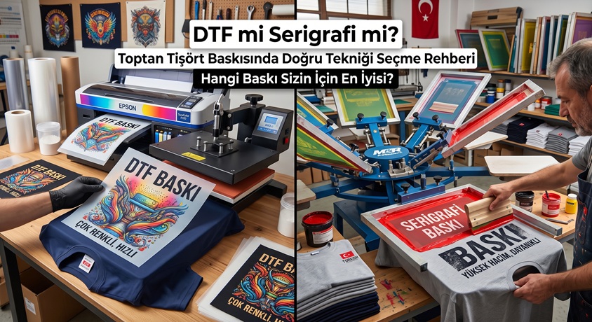 DTF mi Serigrafi mi? Toptan Tişört Baskısında Doğru Tekniği Seçme Rehberi